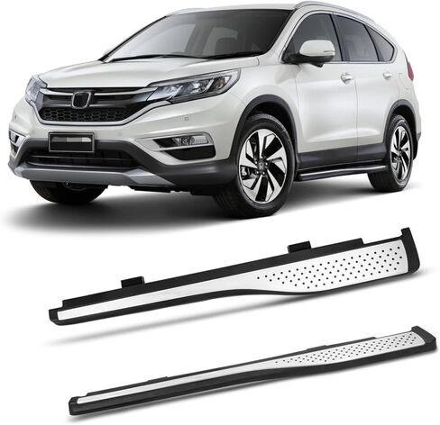 لوح الجري ذو الخطوات الجانبية Nerf Bar مناسب لـ 2012 2013 2014 2015 2016 Honda CRV CR-V، أسود وفضي in Saudi Arabia