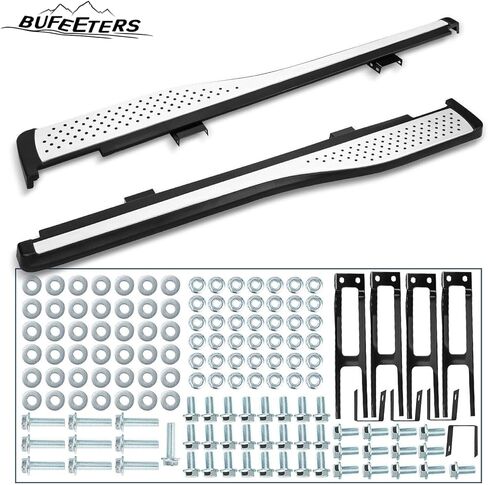 لوح الجري ذو الخطوات الجانبية Nerf Bar مناسب لـ 2012 2013 2014 2015 2016 Honda CRV CR-V، أسود وفضي in Saudi Arabia