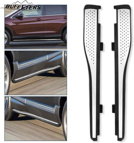 لوح الجري ذو الخطوات الجانبية Nerf Bar مناسب لـ 2012 2013 2014 2015 2016 Honda CRV CR-V، أسود وفضي in Saudi Arabia