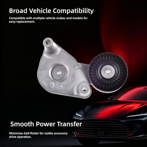38149 Belt Tensioner Assembly Fit for Hyundai Santa Fe Base 2005 Hyundai Sonata GL 2003-2005 Kia Optima EX 2004-2005 Kia Sportage 2005-2010#2528137101 2528137120 2528737120 in Saudi Arabia