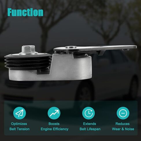 ‎12555152 Belt Tensioner Assembly with Pulley For Buick Lucerne 2006-2011,For Cadillac DeVille DTS Eldorado Seville 1995-2005,For Oldsmobile Aurora 1995-2003,For Pontiac Bonneville 4.0L 4.6L V8 in Saudi Arabia
