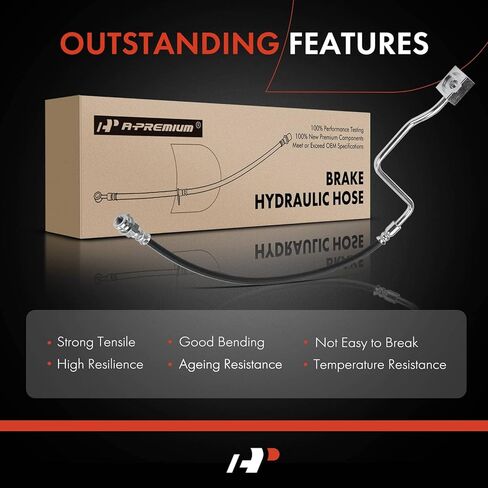 A-Premium Brake Hydraulic Hose Compatible with Select Ford Models - F Super Duty 1988-1997, F53/F59 1989-1995 - Replace# E8TZ2078C in Saudi Arabia
