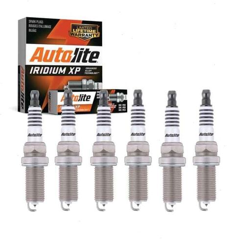 6 قطع من شمعات الإشعال Autolite Iridium XP المتوافقة مع Toyota Tacoma 3.5L 4.0L V6 2005-2019 in Saudi Arabia