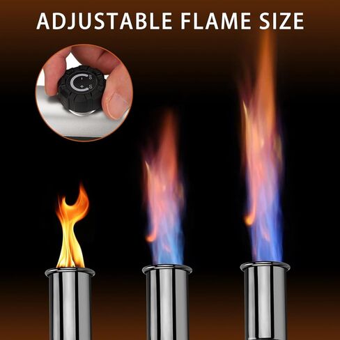 Propane Torch - Powerful Grill & Cooking Torch Gun - Adjustable Flamethrower - Culinary Blow Torch for Sous Vide, BBQ, Campfire, Charcoal Wood (Tank Not Included) in Kuwait