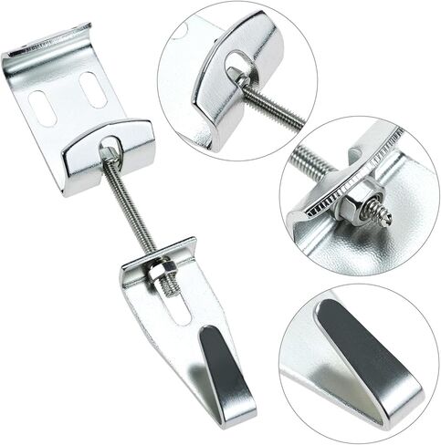 QWORK Mirror Hanging Kit with Adjustable J-Hooks & Strap Hangers, Museum Hooks for Pictures, Mirrors, Art, Supports 100 lbs in Saudi Arabia