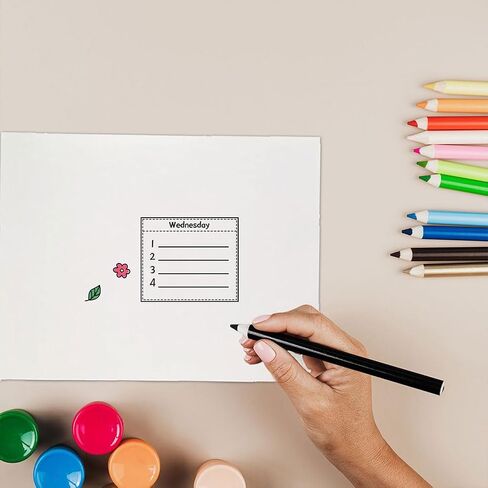 إطار مخطط التقويم ختم مطاطي شفاف شهر أسبوع تاريخ الوقت ختم أختام سيليكون شفاف لصنع بطاقات اليوميات DIY سكرابوكينغ ألبوم الصور اليدوية ديكور دفتر الملاحظات 6.3 × 4.3 بوصة in Saudi Arabia
