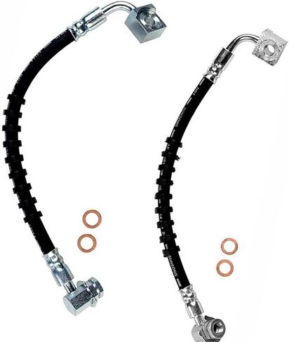 Front Brake Hose Hydraulic Lines Hoses Kit for Ford Explorer Sport 4.0L 2001 2002 2003, for Ranger 2.5L 1998 1999 2000 2001, for Ranger 2.3L RWD 2004 2005 2006, Car Replacement Parts in Saudi Arabia