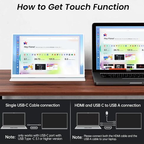 Prechen Portable Monitor,11.6 Inch 1366 * 768 with HDMI USBC Small Monitor Compatibel for PS3 PS4 Raspberry Pi 3 2 1 Mini Monitor with Dual Built-in Speaker&Kickstand in Saudi Arabia