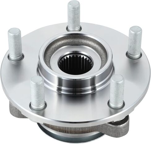 Auto Dynasty Factory Style Front Wheel Bearing Hub Assembly Compatible with Chevy City Express Nissan Leaf NV200 Rogue Sentra X-Trail 2008-2021, Driver or Passenger Side, Bare Steel in Saudi Arabia