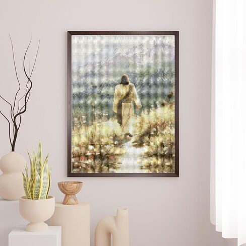 Sitsink Jesus Diamond Art Kits for Adults - Full Drill Jesus Walking on Ocean Beach Christian Diamond Painting, 5D Gem Art Canvas Set Religious Christ Holiday Gifts for Women (4 Sheets) in Saudi Arabia
