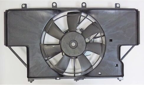 Radiator and Condenser Fan Assembly - Hybrid Main Radiator | Single Blade, Plastic Construction -Compatible with 2018-2020 Honda Accord in Saudi Arabia