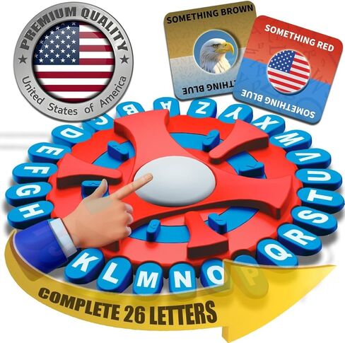 WORDSTORM - لعبة كلمات سريعة الوتيرة مكونة من 26 حرفًا مع مؤقت للعد التنازلي وأضواء حمراء وامضة، تسابق ضد المؤقت لتكون آخر لاعب، ومفاتيح أبجدية كاملة - لعبة تعليمية رائعة لجميع الأعمار in Kuwait