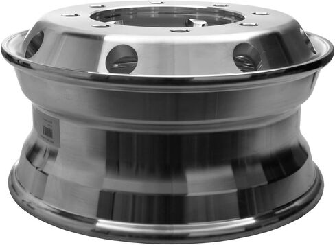 عجلات ألومنيوم 17.5X6.75 8 فتحات × 275 مم PCD للمقطورات المنخفضة، مصقولة للوضع العميق، حجم الإطار: 245/75R17.5 in Saudi Arabia