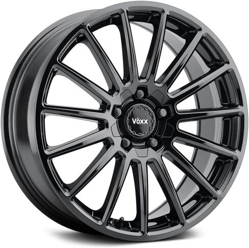 Voxx CASINA Custom Wheel - 16x7, 20 Offset, 5x108 Bolt Pattern, 73.1mm Hub - Gloss Black Rim in Kuwait