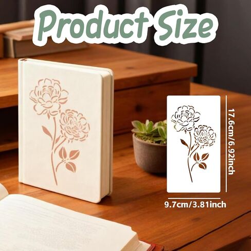 24 Pcs Christmas Stencils, 10 inch and 5 inch Planner Reusable Stencils for Painting on Wood, Wall & Floor Decor, Scrapbooking, Drawing, Crafts, DIY Rock Painting and face in Saudi Arabia