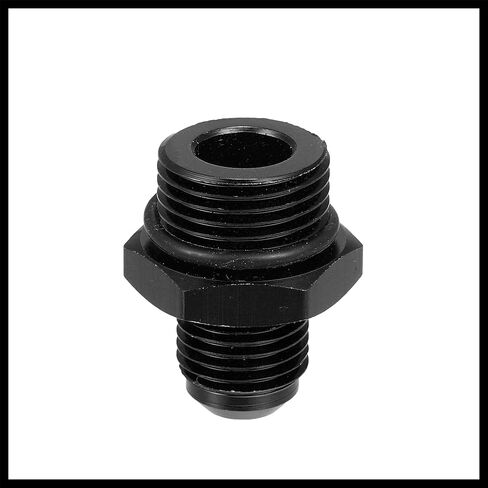 Black 6AN Male to M18 x 1.5mm Male Metric Thread Fitting Adapter Flare Union Coupler Fuel Oil Line Hose End Aluminum Alloy Fitting Adapter for Car Durable Material in Saudi Arabia