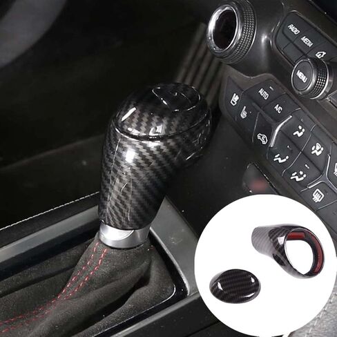For Chevrolet Corvette C7 2014-2019 Interior Accessories, Gear Shift Knob Head Cover Trim Accessories Compatible for 2014-2019 Chevrolet Corvette C7 (ABS, For Gear Shift Knob, 3 PCS, Carbon Fiber) in Saudi Arabia