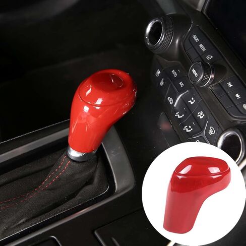 For Chevrolet Corvette C7 2014-2019 Interior Accessories, Gear Shift Knob Head Cover Trim Accessories Compatible for 2014-2019 Chevrolet Corvette C7 (ABS, For Gear Shift Knob, 3 PCS, Carbon Fiber) in Saudi Arabia
