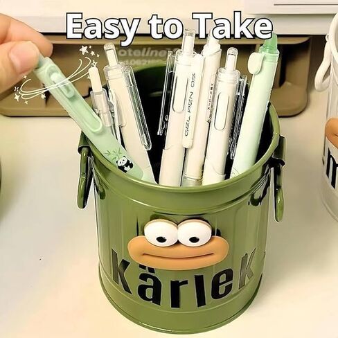 Cute DIY Holder Desk Organizer Cup for Pens, Brushes, Toothbrushes, Makeup Brush, Mini Trash Can, Office & Home Décor, Unique Gift in Saudi Arabia