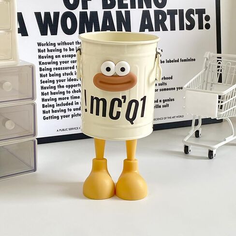 Cute DIY Holder Desk Organizer Cup for Pens, Brushes, Toothbrushes, Makeup Brush, Mini Trash Can, Office & Home Décor, Unique Gift in Saudi Arabia