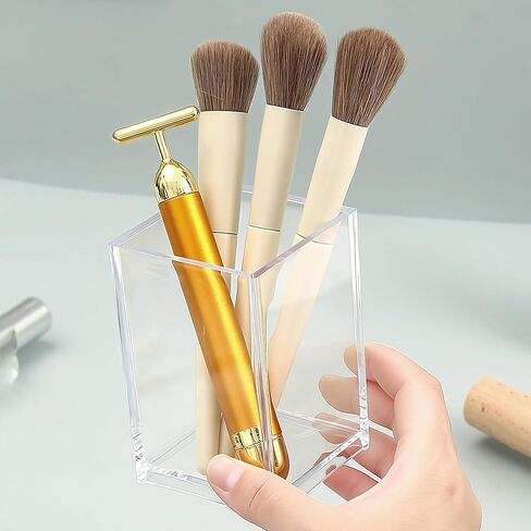 Clear Acrylic Pen Holder – Desktop Organizer Storage Case for Home and Office Supplies in Saudi Arabia