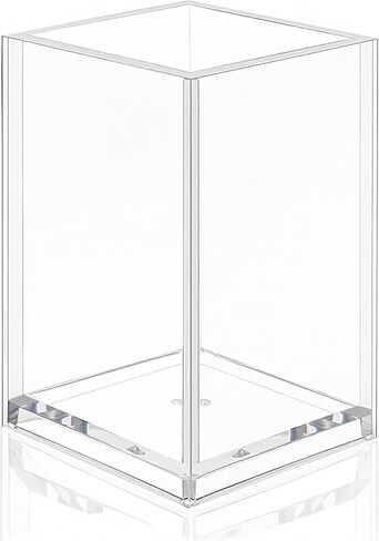 Clear Acrylic Pen Holder – Desktop Organizer Storage Case for Home and Office Supplies in Saudi Arabia