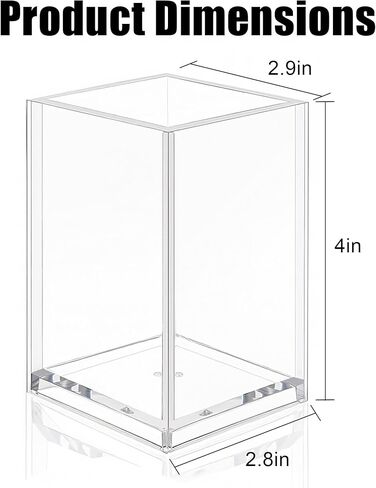 Clear Acrylic Pen Holder – Desktop Organizer Storage Case for Home and Office Supplies in Saudi Arabia