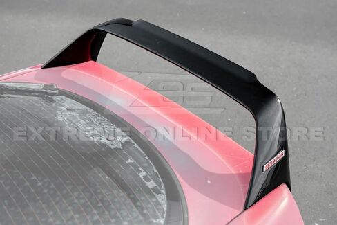 Replacement for 1994-2001 Acura Integra DC2 | Mugen Gen 1 Style ABS Plastic - Painted Glossy Black Rear Trunk Lid Wing Spoiler with Mugen Red Emblem Pair in Saudi Arabia