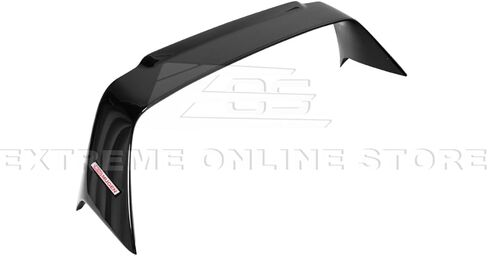 Replacement for 1994-2001 Acura Integra DC2 | Mugen Gen 1 Style ABS Plastic - Painted Glossy Black Rear Trunk Lid Wing Spoiler with Mugen Red Emblem Pair in Saudi Arabia