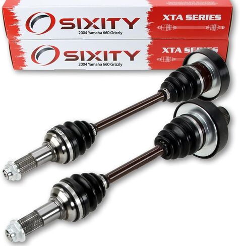 2 pc Sixity XTA Rear Left Right Axle compatible with Yamaha Grizzly 660 2004 - YFM660FS YFM660HS YFM660HSWL YFM660LES 4X4 in Saudi Arabia