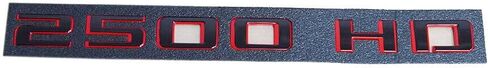 2pcs 2500HD 2500 HD Emblem Side Door Badge 3D Letter Nameplate Replacement for 2020-2023 Silverado (Redline) in Saudi Arabia