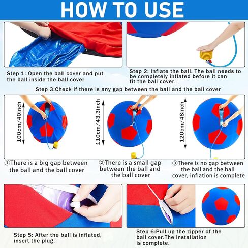 Giant Herding Ball with Ball Cover Horse Toys for Horses Stall Entertainment Play, Pump Included (Yellow,40 Inches) in Kuwait