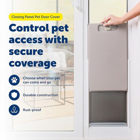 PetSafe Closing Panel Pet Door Cover - Durable, Plastic Dog Door Cover - Rust-Proof - Compatible with Select PetSafe Doors - Large in Saudi Arabia