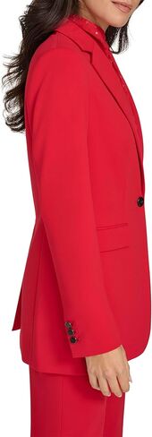 Calvin Klein Women's Stand Up Collar Open Front Structured Long Sleeve Jacket in Saudi Arabia