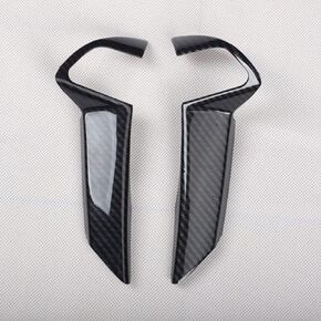 for 2008 2009 2010 2011 2012 Honda Accord Carbon Fiber Style ABS Interior Steering Wheel Trim Cover 2pcs/Set (A) in Saudi Arabia