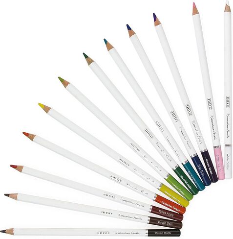 Nuvo Watercolor Pencil Set of 12 - Professional Premium Quality Artist Drawing Colored Pencils - Dark Shadows in Saudi Arabia