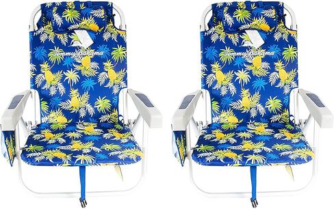 Tommy Bahama Backpack Cooler Beach Chairs - Blue Pineapple in Saudi Arabia