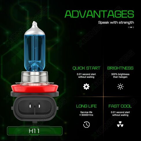 Fit for Honda Pilot 2006 2007 2008 2009 2010 2011 2012 2013 2014 2015 2016 2017 2018, 9005 H11 High Low Beam Halogen Headlight Bulbs & H11/H16 Fog Light Bulbs, Ultra - High Performance, Pack of 6 in Kuwait