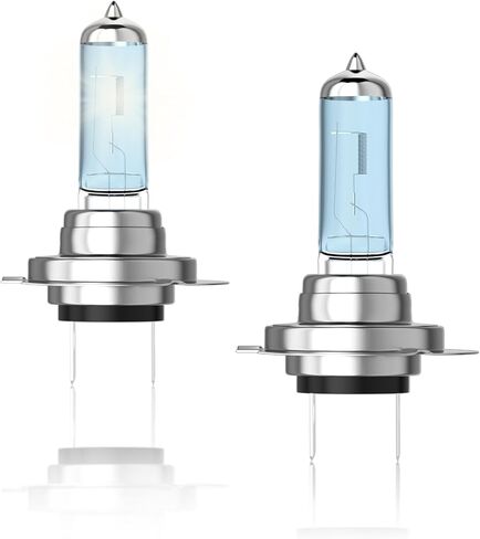 H7 High Performance Halogen Headlight Bulb,White Headlight Bulbs,Standard High Beam or Low Beam or Fog Light Bulb, 12V 55W 5000K,1500 Lumens,Head Light Bulbs for Car,Pack of 2 in Saudi Arabia
