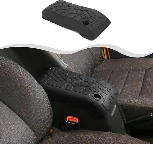 Compatible with Jeep Wrangler TJ 1997-2006 Center Console Armrest Storage Soft Mat Pet Antiscrach Mat Black in Saudi Arabia