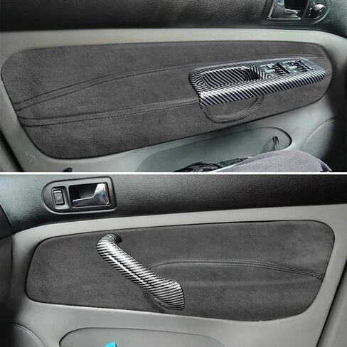 for VW Golf 4 MK4 Bora Jetta 1998 1999 2000 2001 2002 2003 2004 2005 Only LHD 4 Doors Armrest Panel Suede Leather Cover Trim (4pcs) in Saudi Arabia