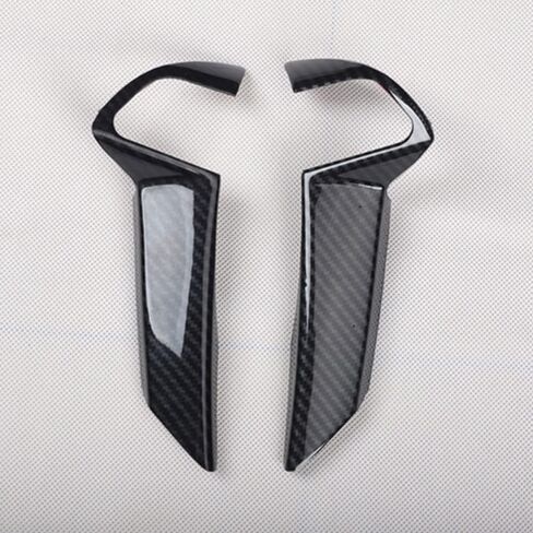for 2008 2009 2010 2011 2012 Honda Accord Carbon Fiber Style ABS Interior Steering Wheel Trim Cover 2pcs/Set (A) in Saudi Arabia