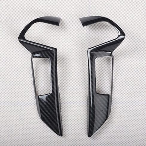 for 2008 2009 2010 2011 2012 Honda Accord Carbon Fiber Style ABS Interior Steering Wheel Trim Cover 2pcs/Set (A) in Saudi Arabia