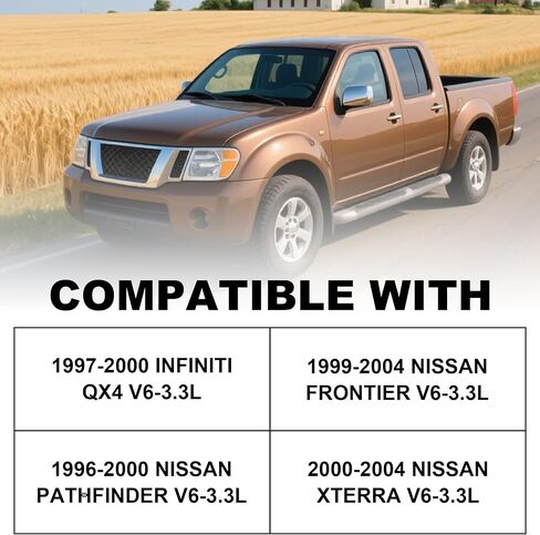 مضخة مياه محرك Partsflow AW9338 مع حشية متوافقة مع 1996-2004 Nissan Frontier 4WD 2WD Infiniti QX4 3.3L 150-1610/131-2234 in Saudi Arabia