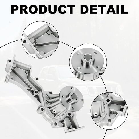 مضخة مياه محرك Partsflow AW9338 مع حشية متوافقة مع 1996-2004 Nissan Frontier 4WD 2WD Infiniti QX4 3.3L 150-1610/131-2234 in Saudi Arabia