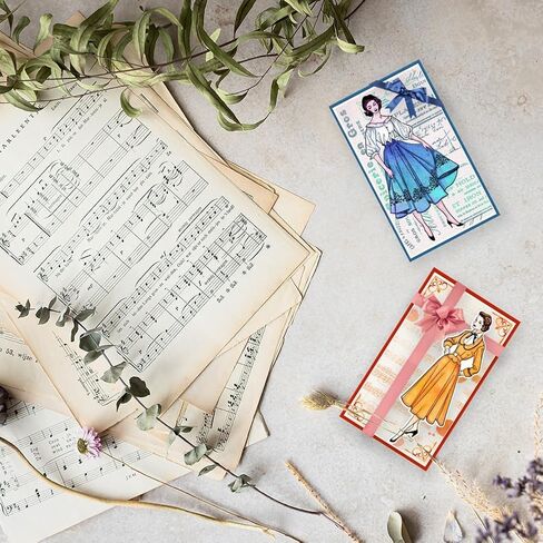 خمر المرأة واضح Stamps DIY بها بنفسك سكرابوكينغ الرجعية سيدة سيليكون واضح ختم الأختام 21x15 سنتيمتر شفافة Stamps لبطاقات صنع ألبوم صور مجلة ديكور المنزل in Saudi Arabia