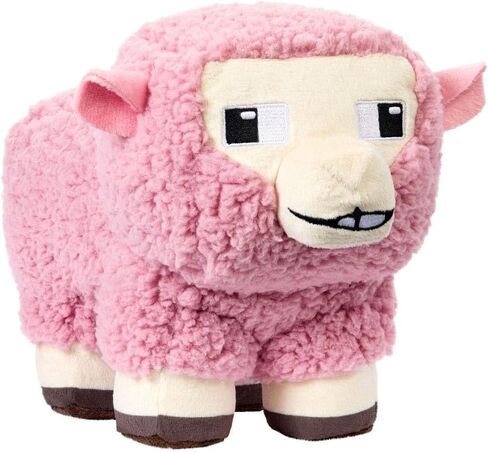 Minecraft Basic Plush Pink Sheep, 8-inch Collectible Soft Doll Inspired by The Movie Inspired by The Video Game in Saudi Arabia
