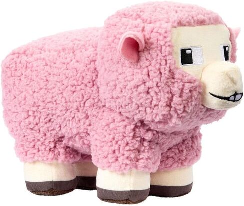 Minecraft Basic Plush Pink Sheep, 8-inch Collectible Soft Doll Inspired by The Movie Inspired by The Video Game in Saudi Arabia