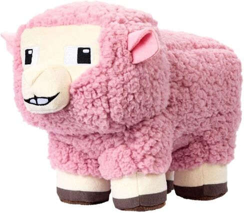 Minecraft Basic Plush Pink Sheep, 8-inch Collectible Soft Doll Inspired by The Movie Inspired by The Video Game in Saudi Arabia