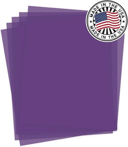 Ikonart Textile Silkscreen Stencil Film Sheets, 10" x 12" Reusable Stencil Material for Fabric - Purple, 25 Sheets in Saudi Arabia
